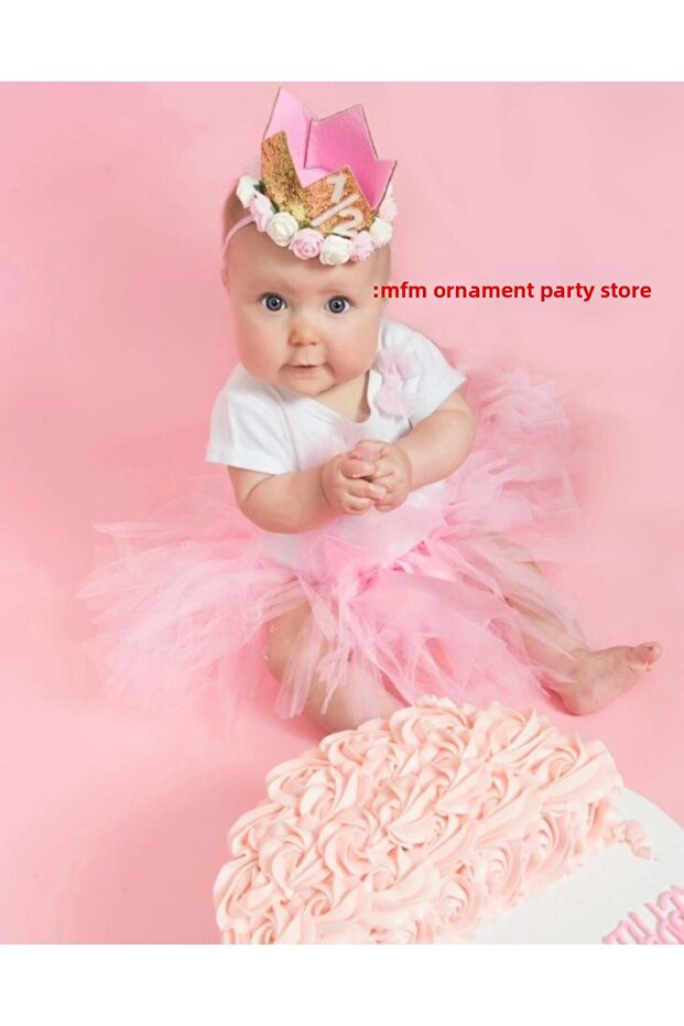 1/2 half-age mini crown with Eva Flowers