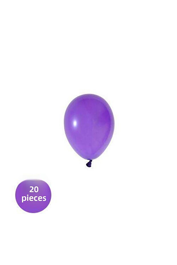 5 Inch Pastel Mini Purple Balloon 20 Pieces