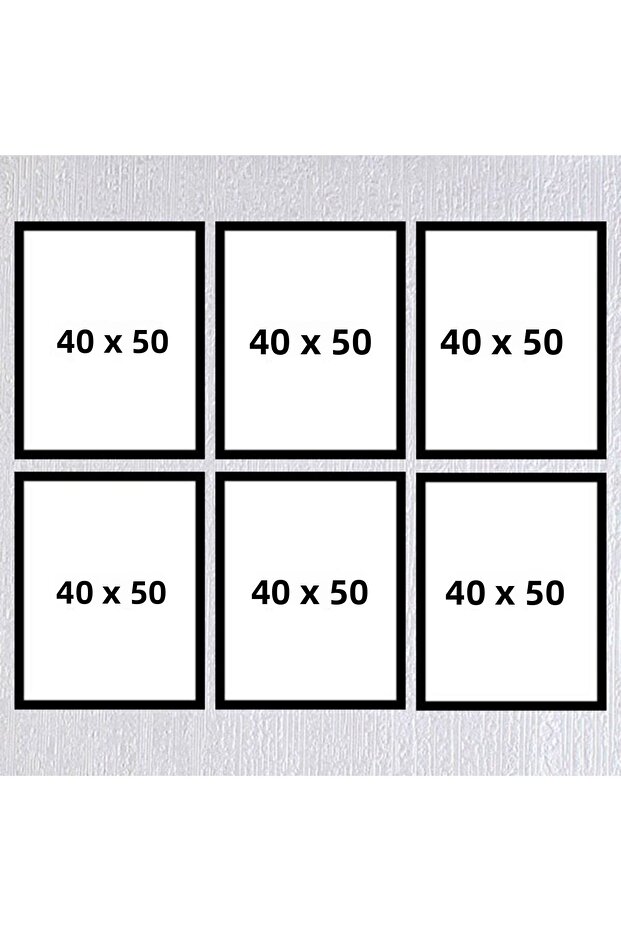 Six-Piece 40x50 Frame (No Poster) - Bos1015
