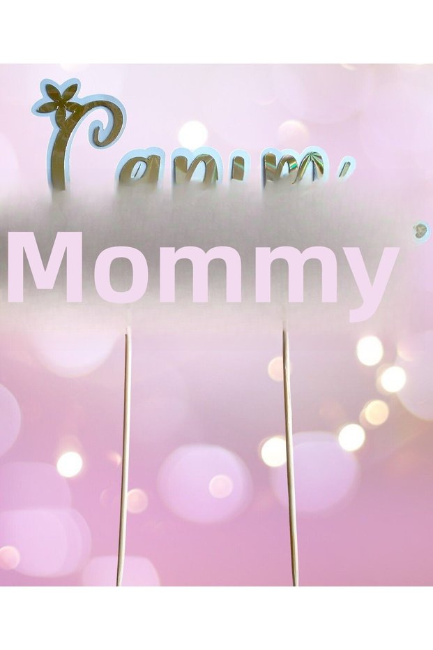 Mother's Day Special My Dear Mother Written Hologram Cardboard Cake Topper (16 cm * 20 cm)