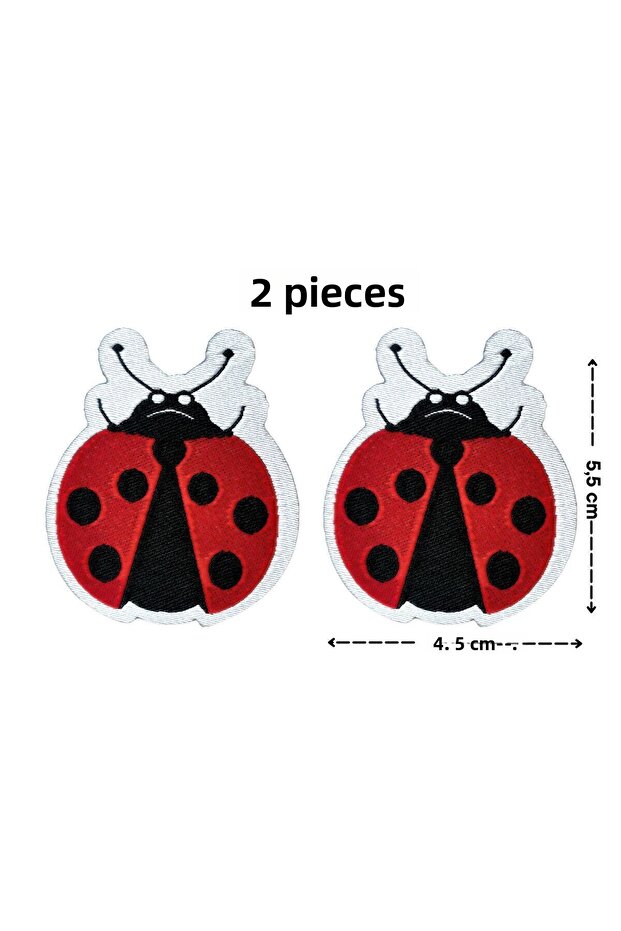 Iron-On Ladybug Woven Crest/Patch