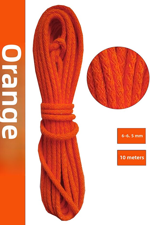 Macrame Rope Multi-Purpose Rope, 10 Meters, Cord Slide Supla Mop Rope