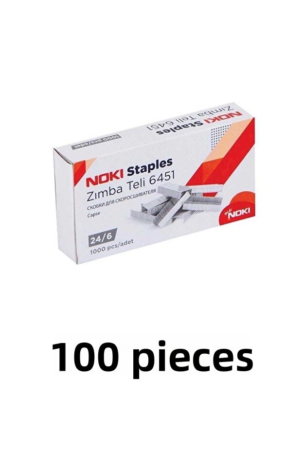100 Pieces of Staples No:24/6 (cu) 1000 Liters