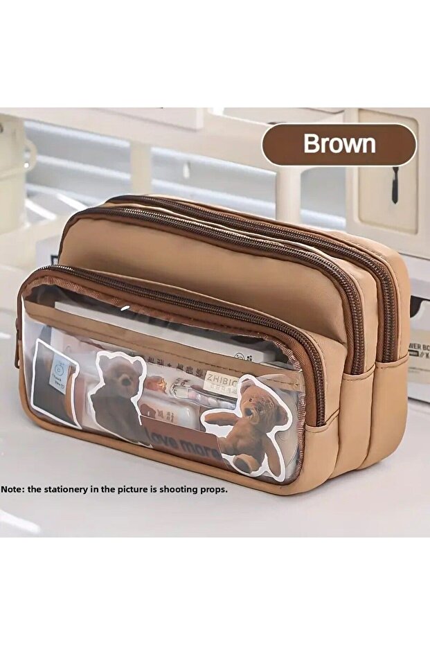 Large and Large Capacity Pencil Case, Makeup Bag Handheld Pencil Case