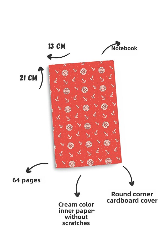 13x21cm Unlined Notepad - 5