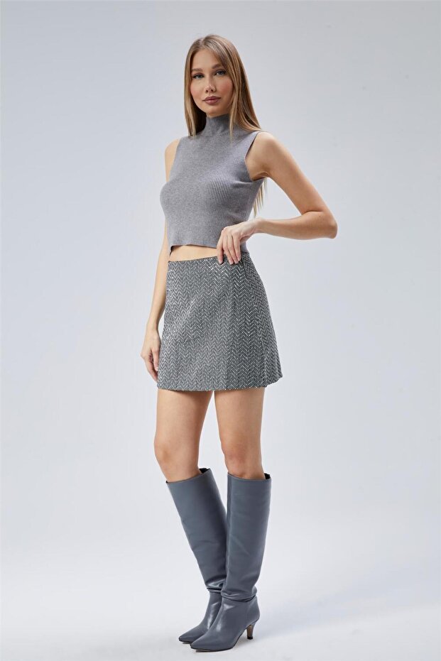 Mini Çizgi Etek - 5