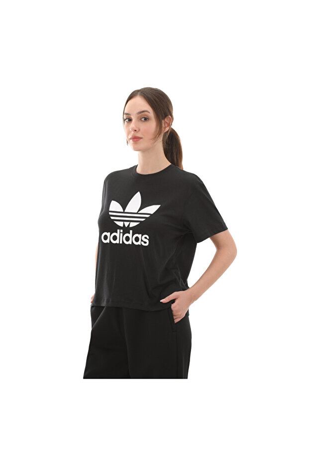 IU2422-K Trfl Tee Boxy Kadın T-Shirt Siyah - 3