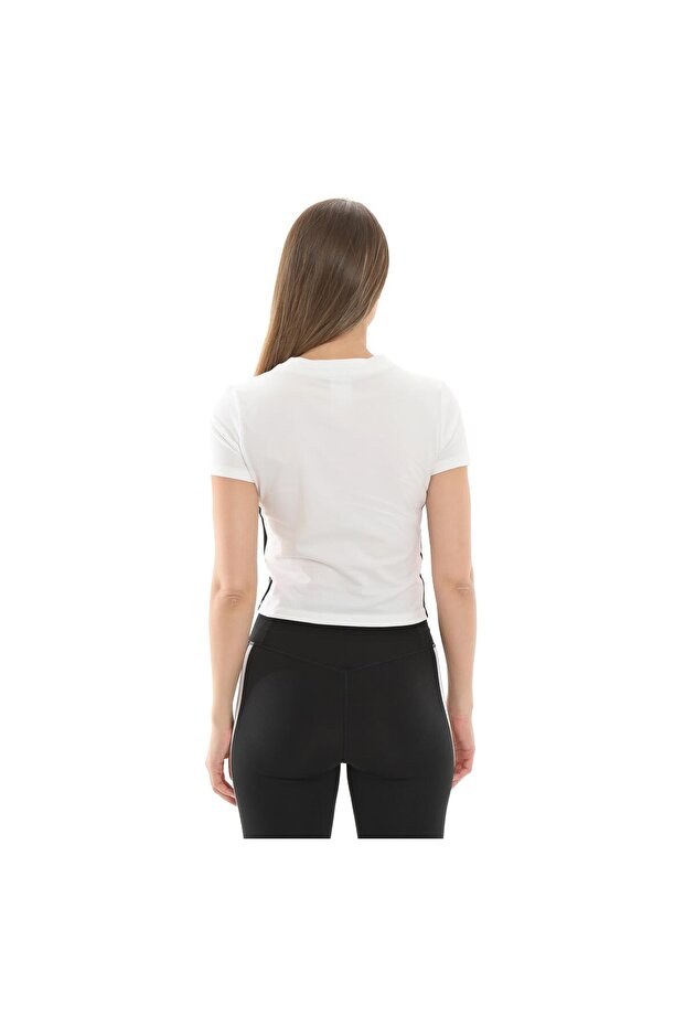 JE1239-K W 3S Sj Baby T Kadın T-Shirt Beyaz - 4