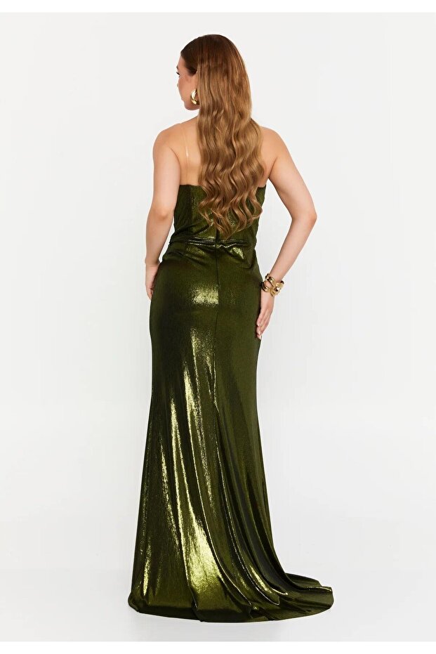 6119SIM SİMLİ ELBİSE - 4