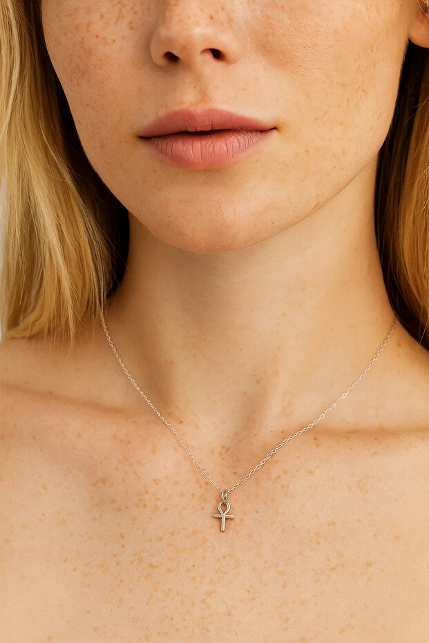 Ankh Gümüş Kolye - 2