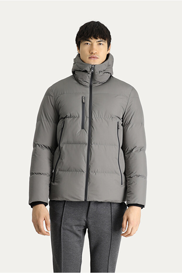 Kapüşonlu Şişme Mont - 4