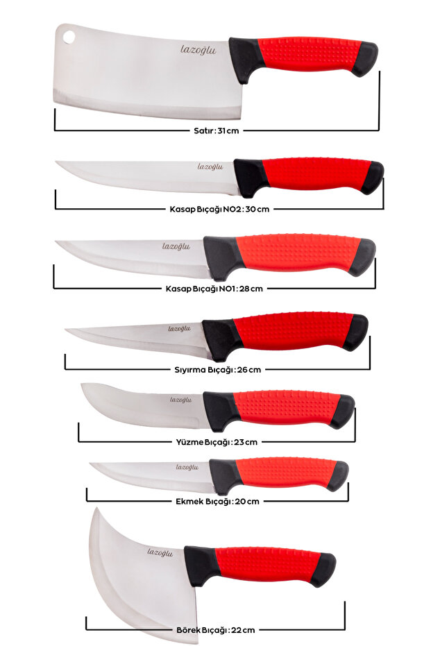 REDMASTER 7Lİ BIÇAK SETİ - 4
