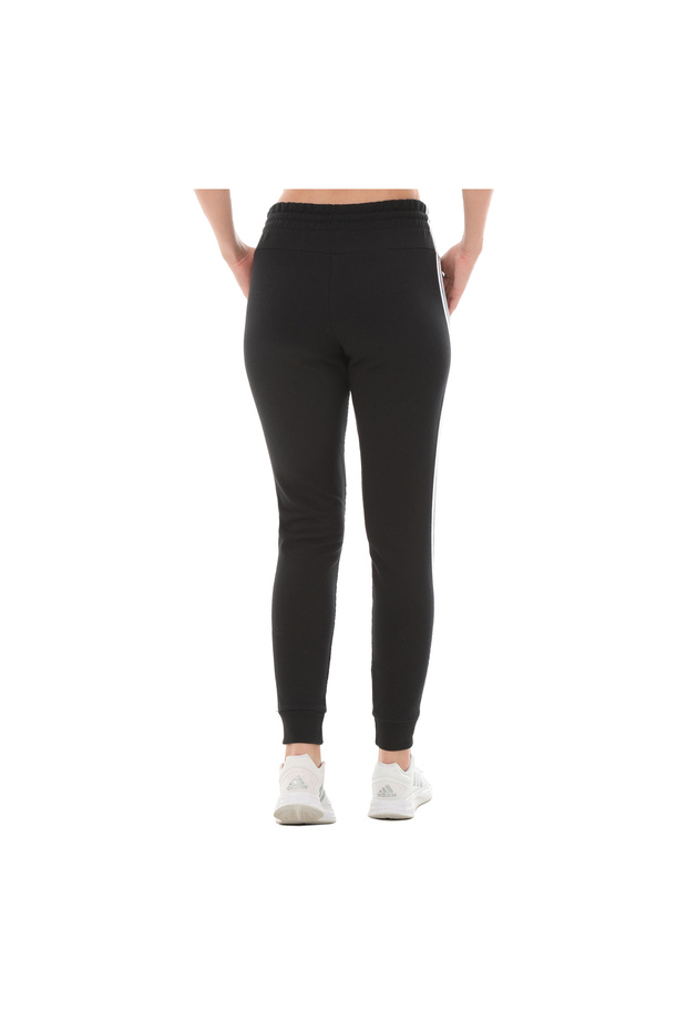 Kadın Essentials 3-Stripes French Terry Cuffed Siyah Eşofman Altı IC8770 - 3