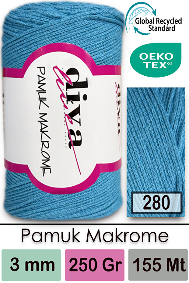 Diva Pamuk Makrome 280 Camgöbeği - 1