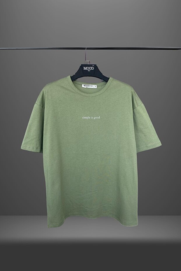 Men's Slogan Printed Basic Crew Neck T-Shirt