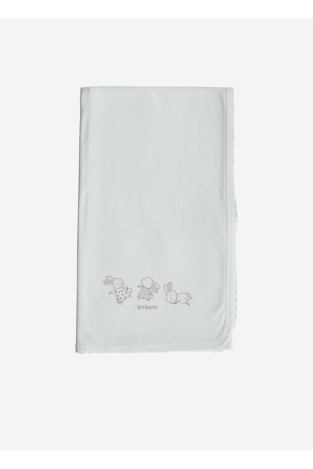 Organik New Basic Tek Kat Battaniye Ekru - 2