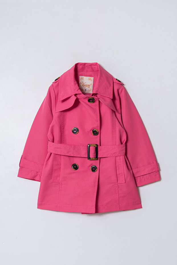 Girls & Boys Belted Trench Coat 3 - 8 Years