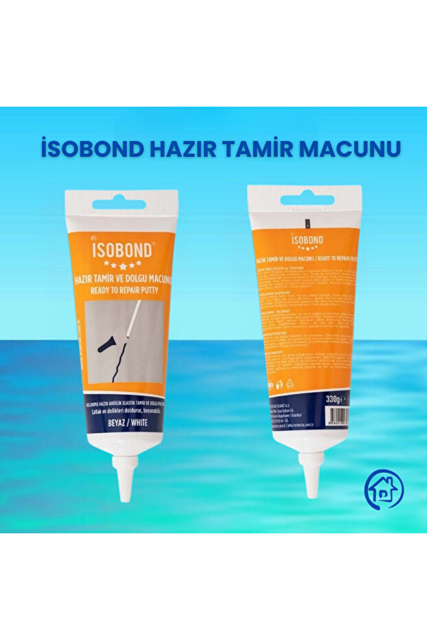 Isobond Hazır Tamir Ve Dolgu Macunu, 330 Gram - Beyaz