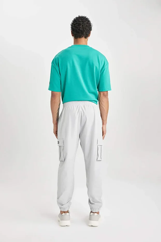 DeFactoFit Sporcu Jogger Eşofman Altı Standart Fit Kargo Cepli Dokuma Beli Paçası Lastikli C0043AX24 - 7