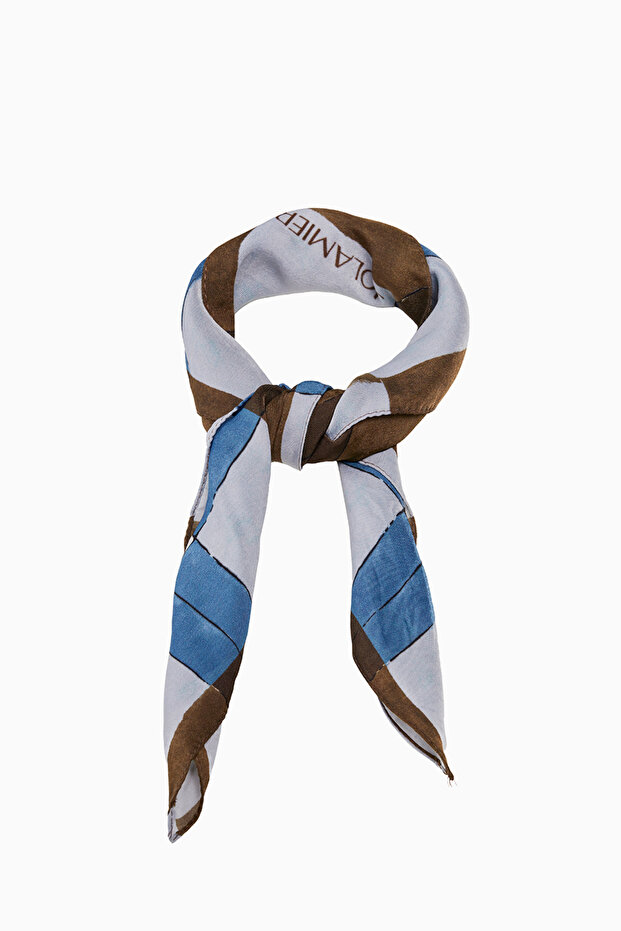 Patterned Modal Scarf Checker - 4