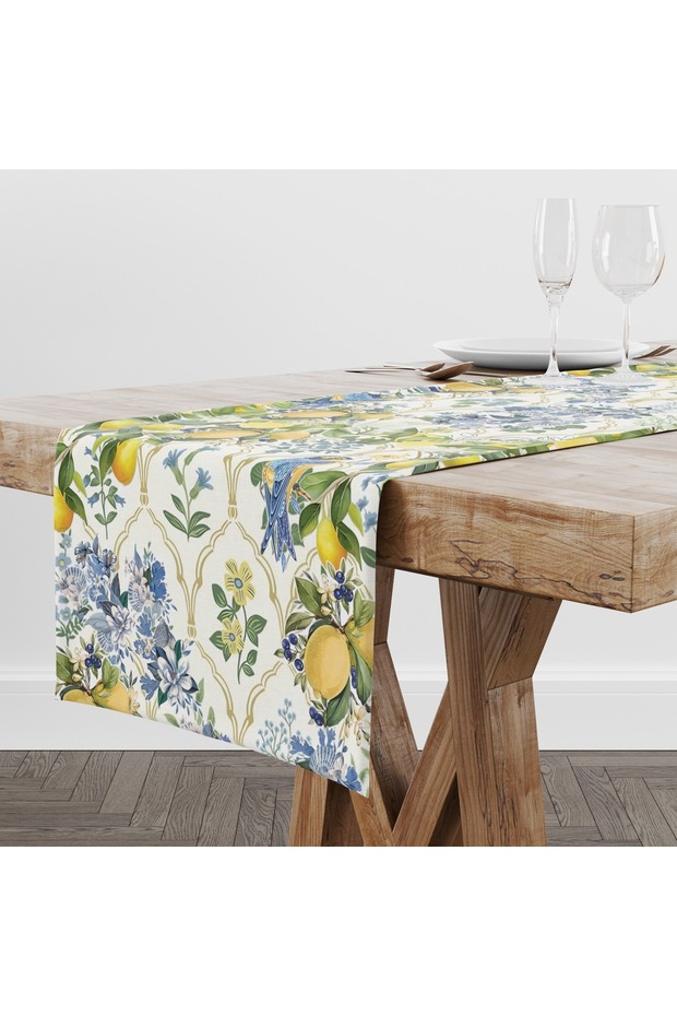 Limon Desenli Runner - 1