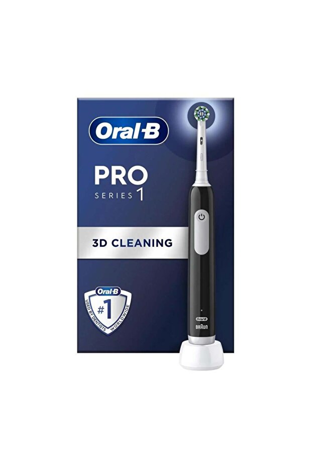Oral B Pro 1 Serisi Siyah Şarj Edilebilir Diş Fırçası