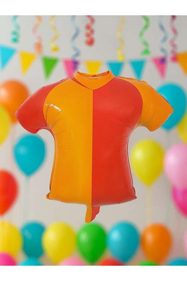 Yellow Red Fan Jersey Shaped Foil Balloon 1 Piece 45 cm