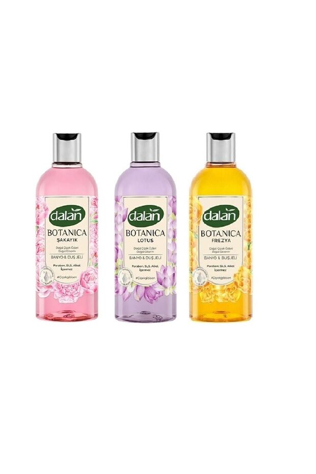 Botanica Lotus Shower Gel 500 ml, Botanica Freesia Shower Gel 500 ml, Botanica Peony Shower Gel 500 ml