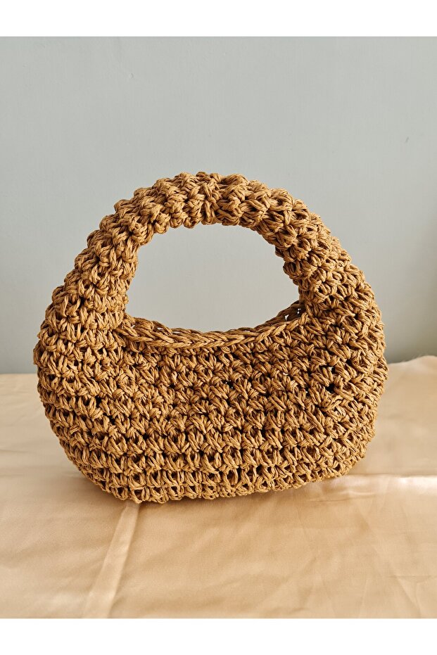 Örgü mini baget çanta - 2