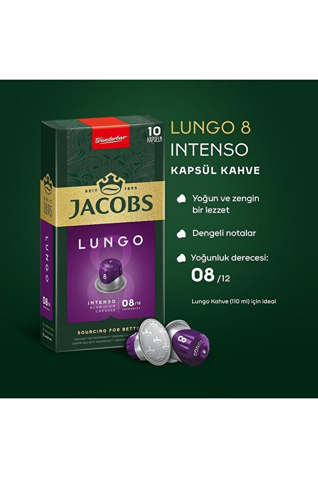 CAPSULE LUNGO 8 İNTENSE KAHVE 10 LU 5 PAKET - 3
