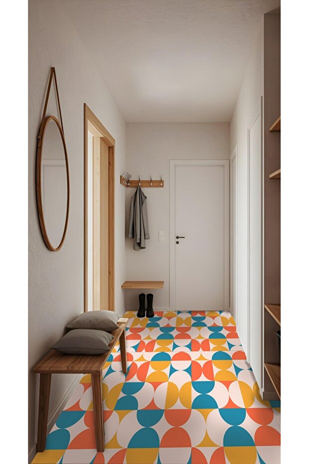 29 ورقة لاصقة منقوشة على الحائط لخزانة المطبخ والكونترتوب (50 × 100 سم) - 4