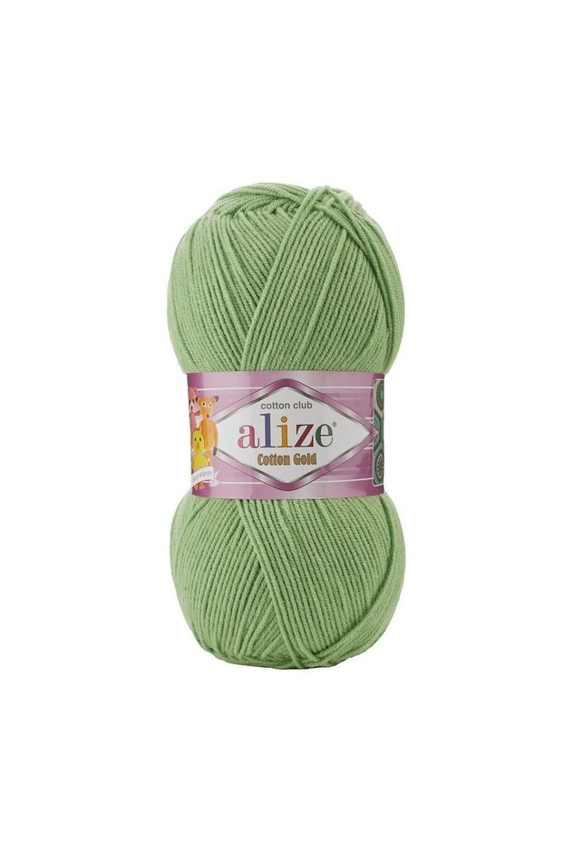 5 Pieces Summer Cotton Cotton Gold Amugurumi Knitting Yarn 103 Asparagus