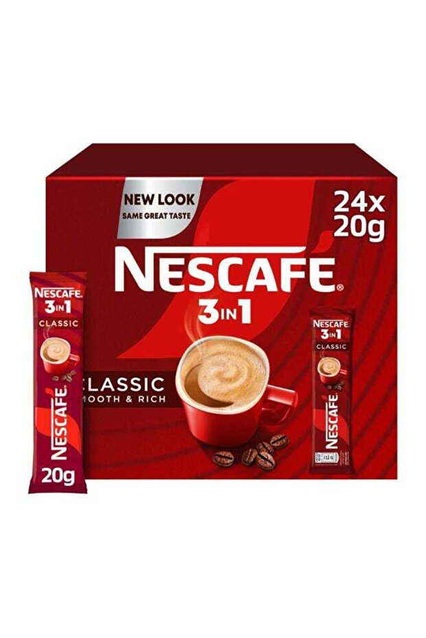 قهوة 3 في 1 أصابع 20 جرام × 24 عبوة 20 جرامًا من 24