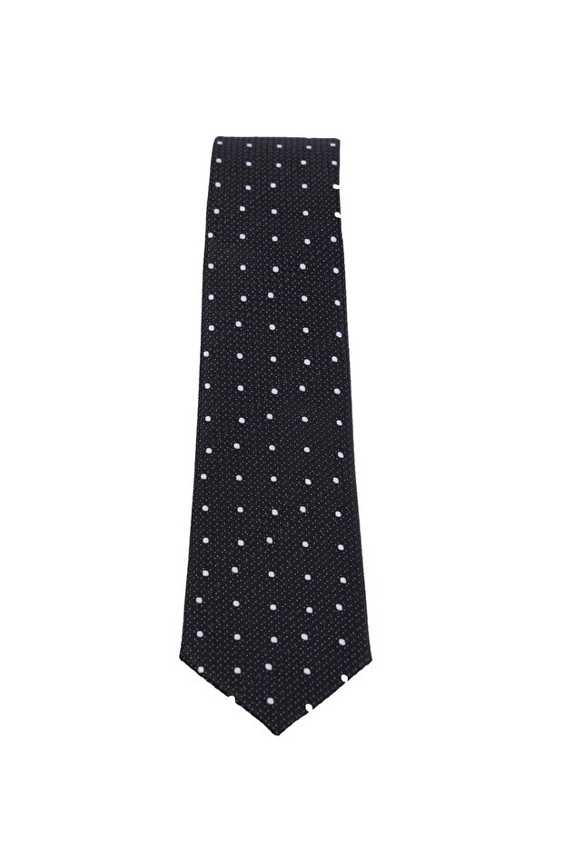 Patterned Classic Men's Tie with Pocket Handkerchief