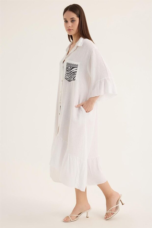 Rochie lungă de in - 2