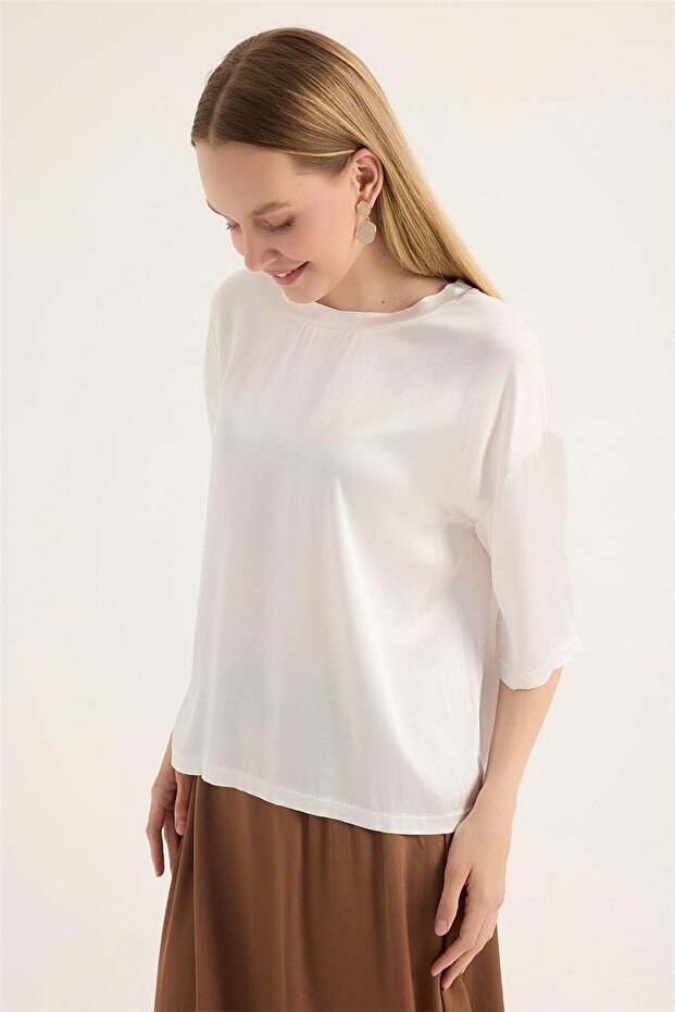 بلوزة برقبة دائرية - 2