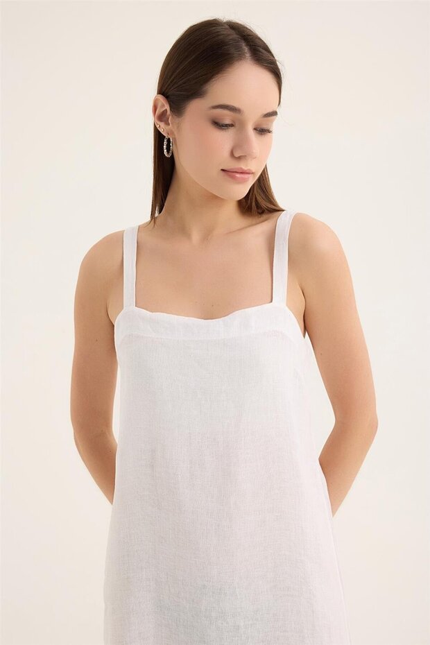 Rochie lungă de in - 4