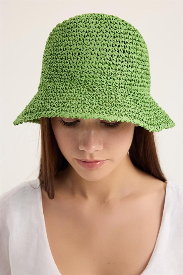 قبعة محبوكة من الورق - 4