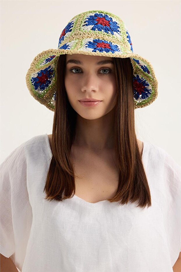 Paper Patchw Renkli Şapka - 1