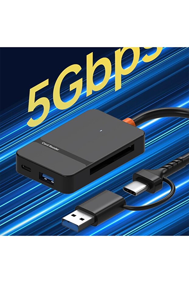 USB3.0/USB C memory card reader, with high-speed data transfer of 5 Gbps - 4