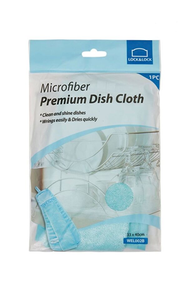L&L PREMIUM DISH CLOTH 33X40CM BLUE