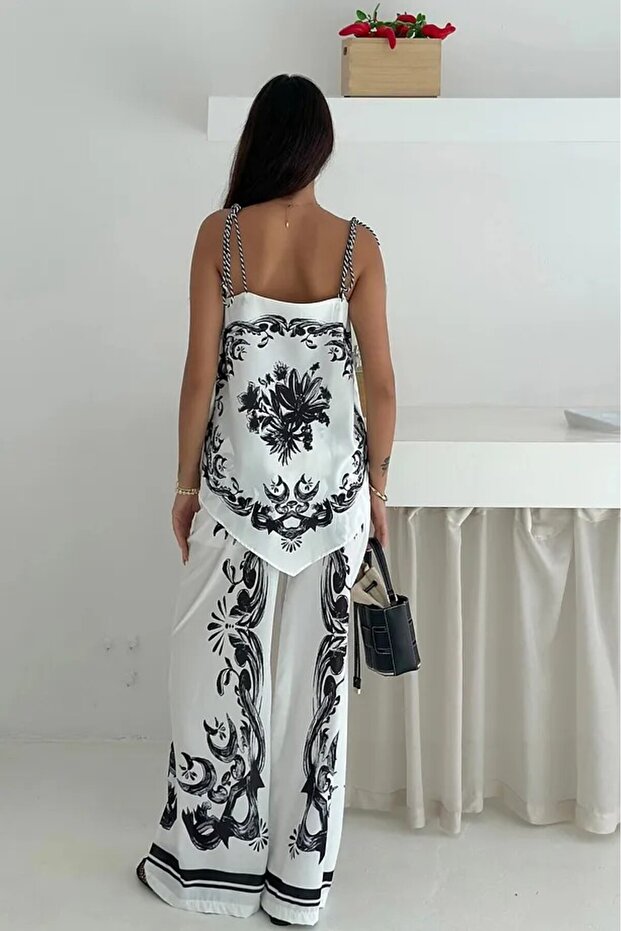 بدلة مزدوجة منقوشة - 6