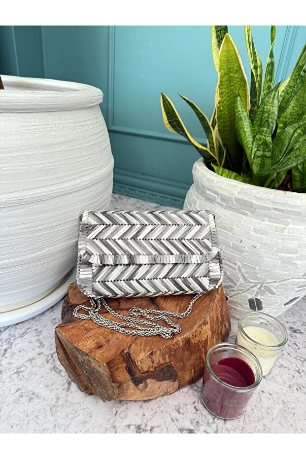 حقيبة قماش الرافيا - 1