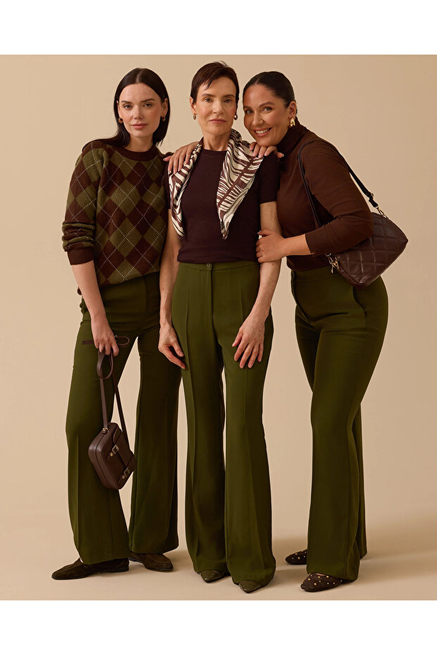 Stella İspanyol Paça Pantolon - 1