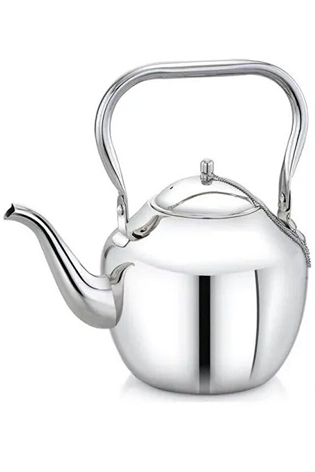 Stainless Steel Arabic Tea Kettle Silver