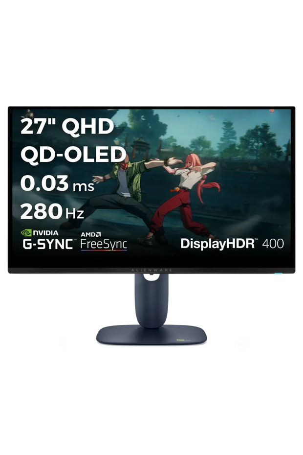 Alienware AW2725D 27 2560x1440 QHD 280Hz 0.03 ms HDMI DP Type-C True Black 400 QD-OLED Monitör - 1