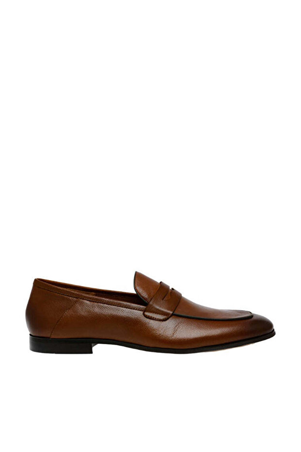 Mens Zolder Tan Leather Loafers & Moccasins