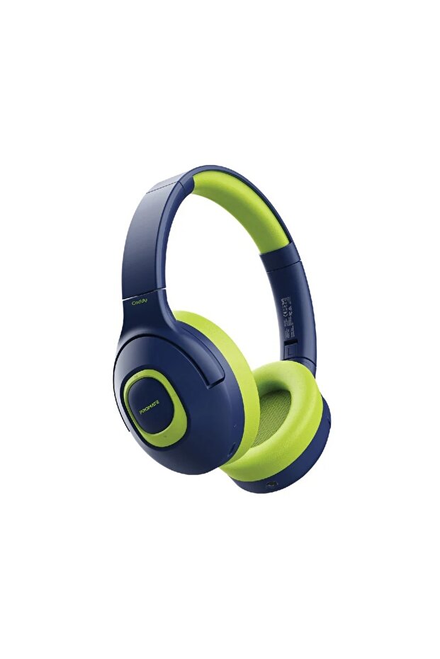 Kids Wireless Headphones with Dual Mic, Wired/Wireless Mode, Volume Limit, AUX Sharing Port