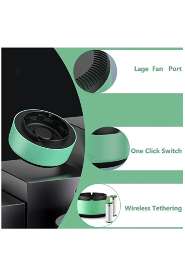 Electric Ashtray with Suction and Air Purification, Automatic Shutoff - 5