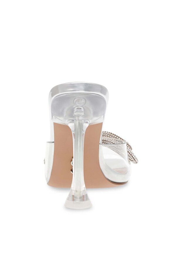 Womens Apprentice Silver Heels - 4